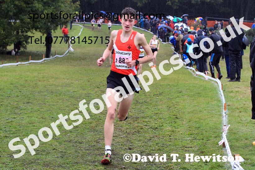 Boys Under-15s 2023 National Cross Country Relays, Berry Hill Park, Mansfield.  Photo: David T. Hewitson/Sports for All Pics